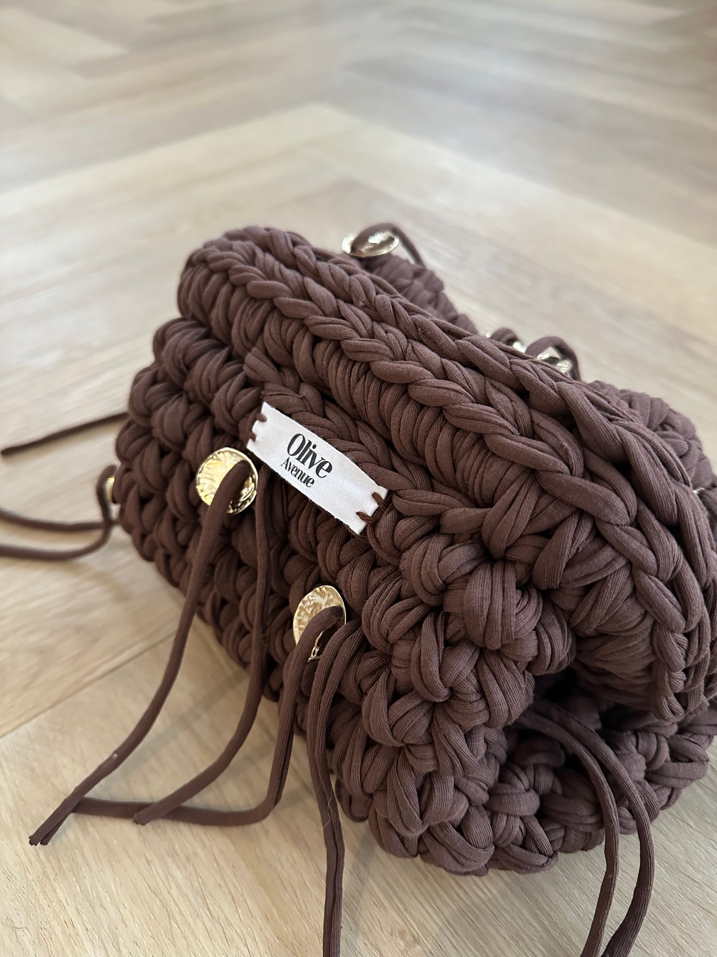 Chocolate Palma Clutch