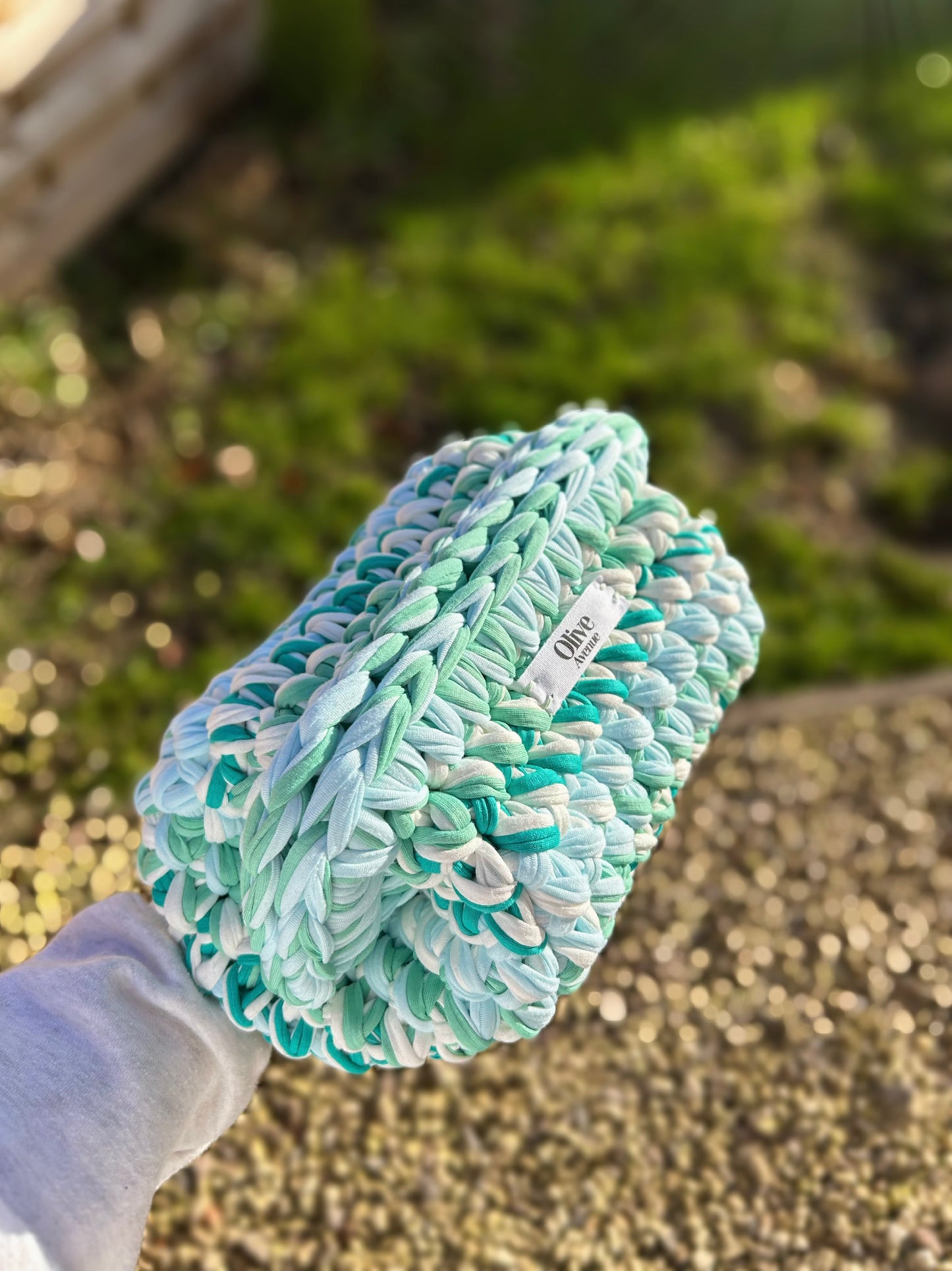 Clutch Bag in Aqua