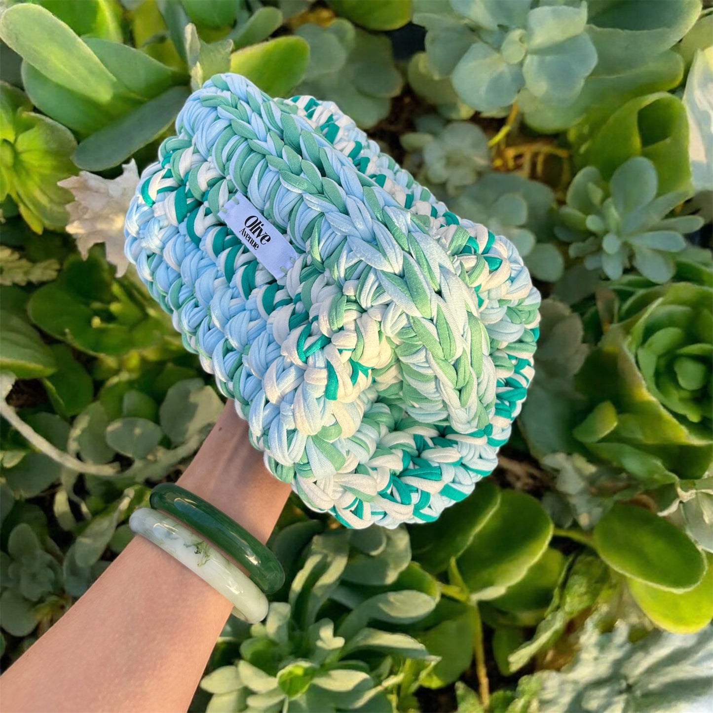 Clutch Bag in Aqua