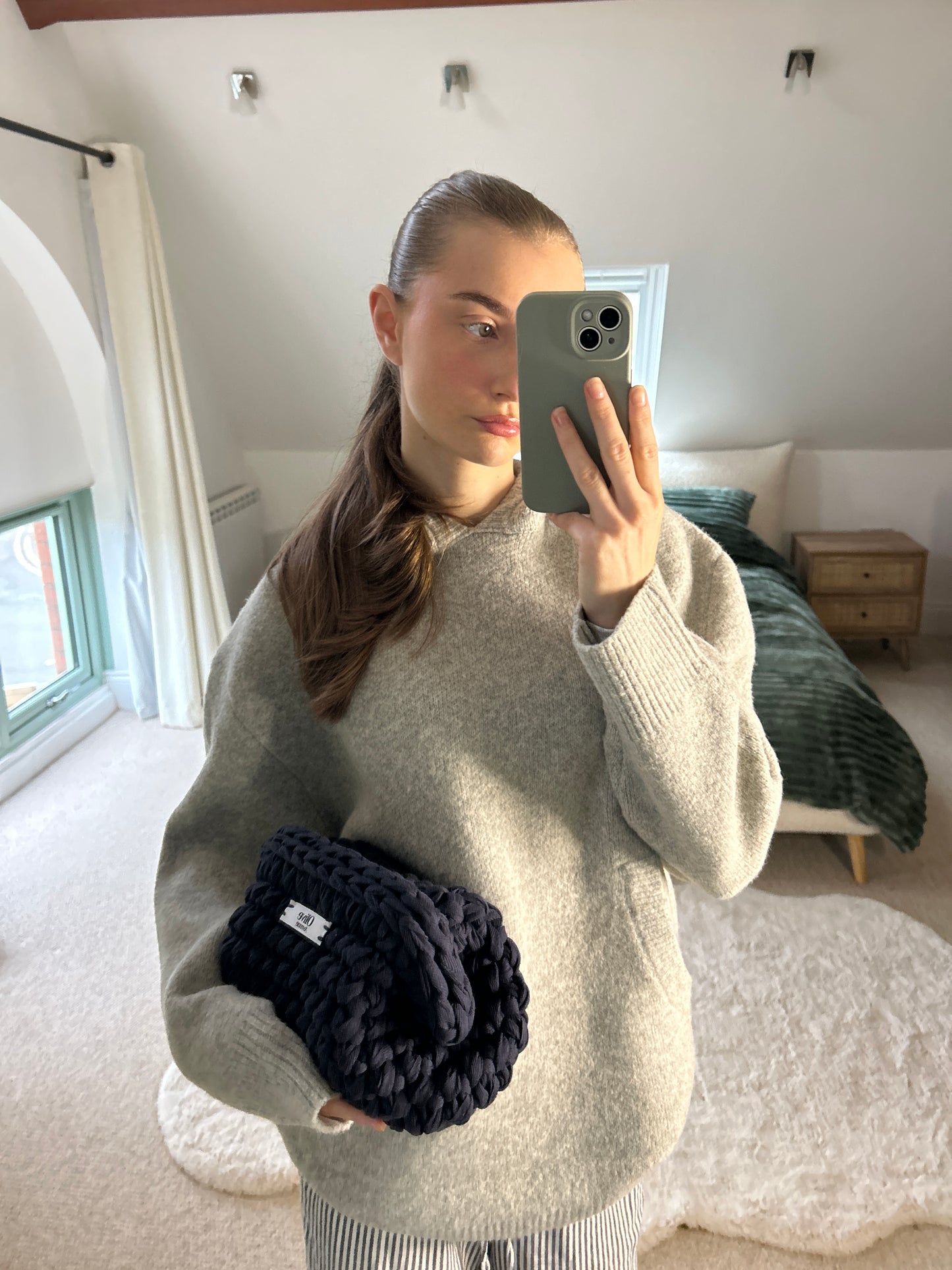 Navy Cove Clutch