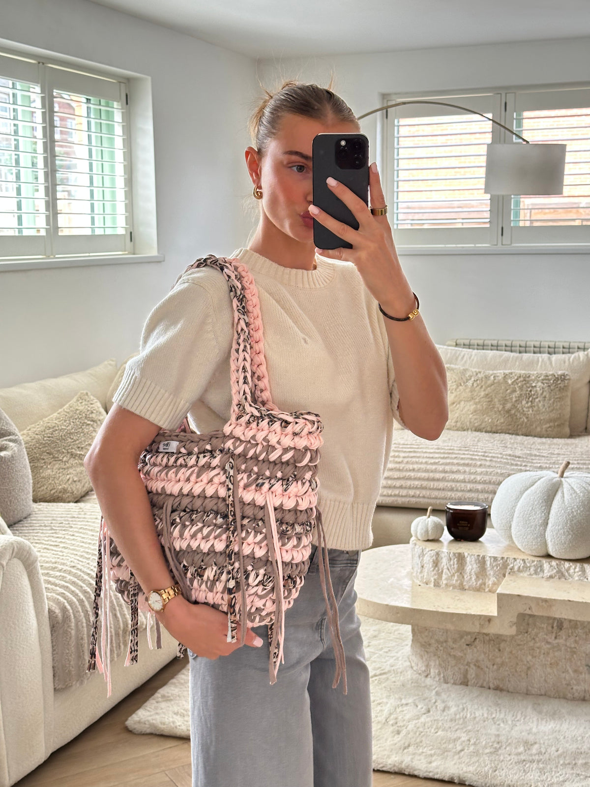 Toasted marshmallow tote