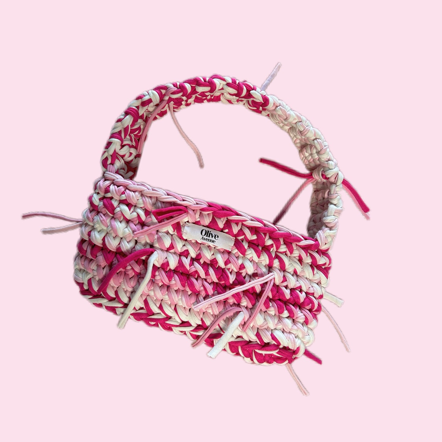 Pink mix shoulder bag