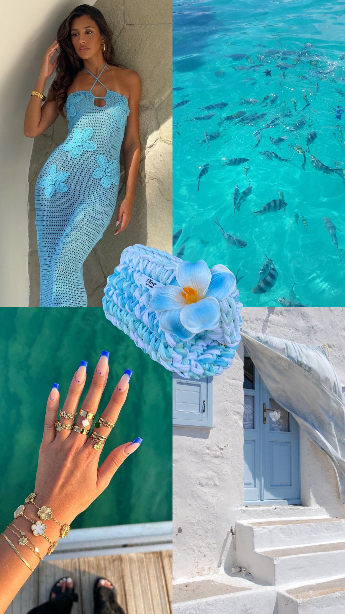 Ocean Clutch Bag