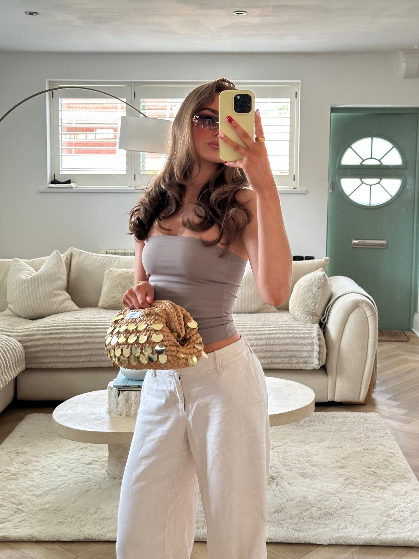 Golden hour clutch