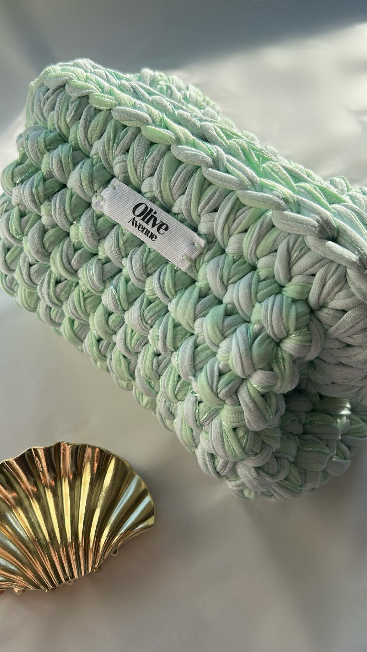 Clutch bag in Aquamarine