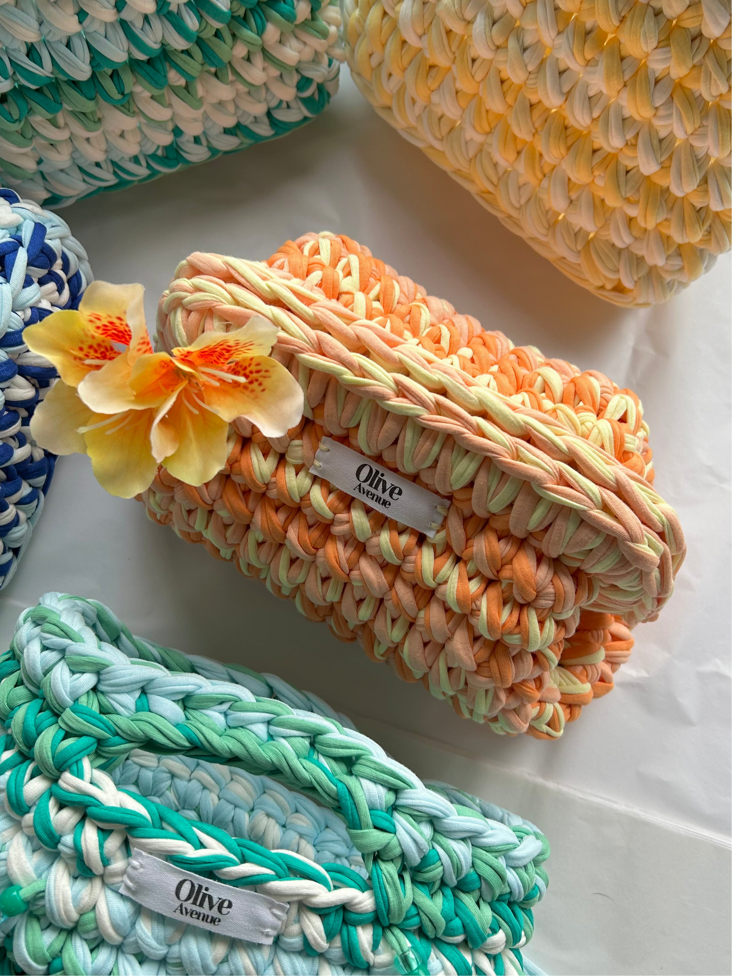 Clutch bag in Sunset