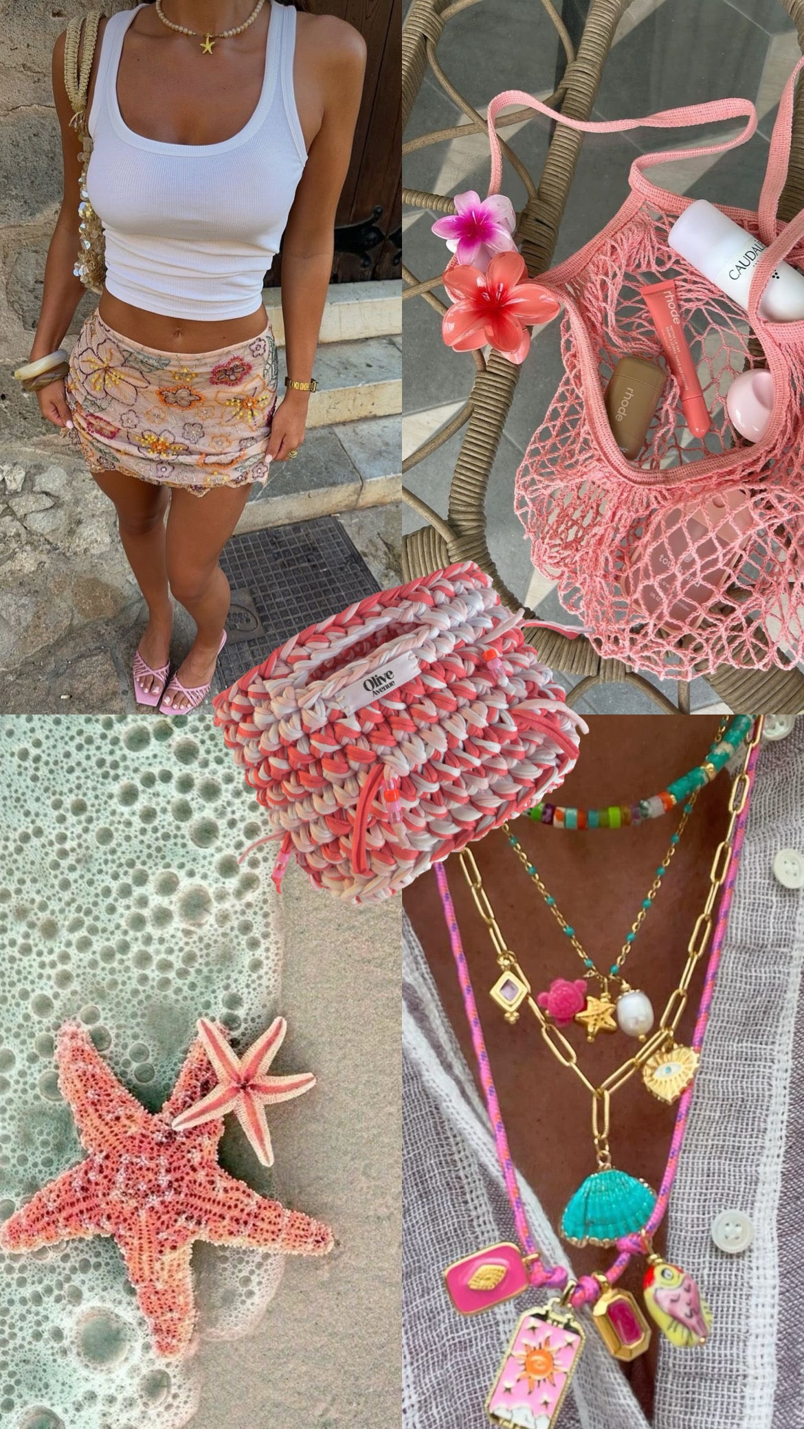 Mini bag in Coral