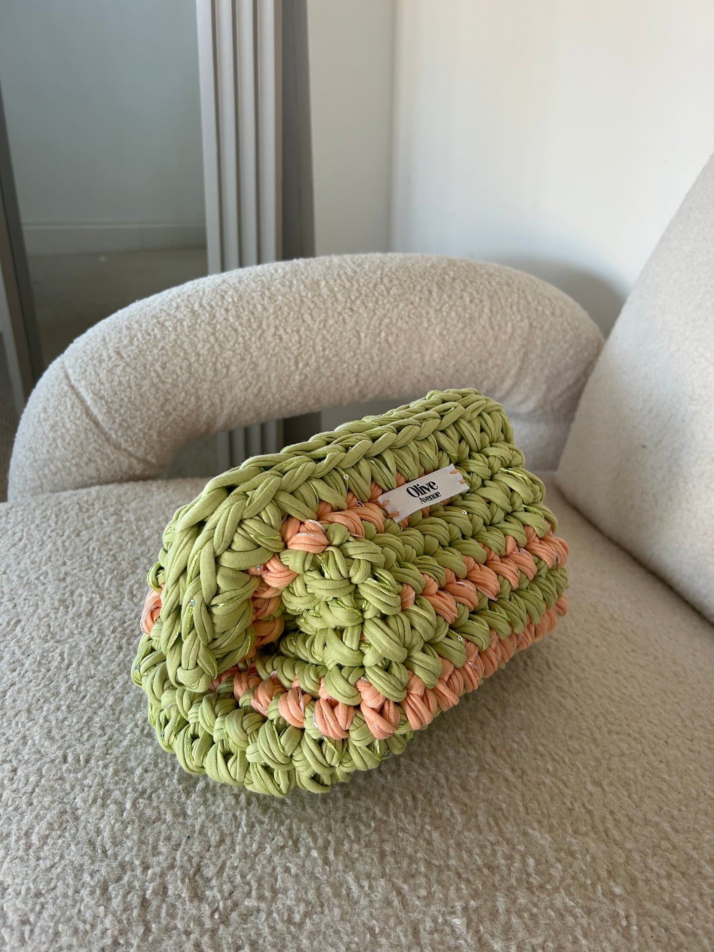 Lime Spritz Clutch Bag