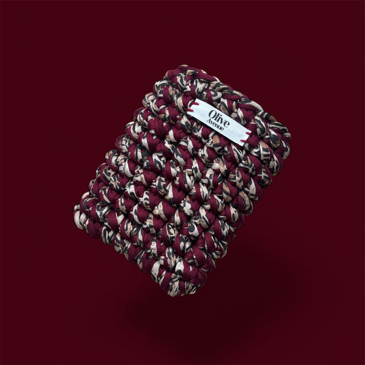 Burgundy leopard kindle sleeve