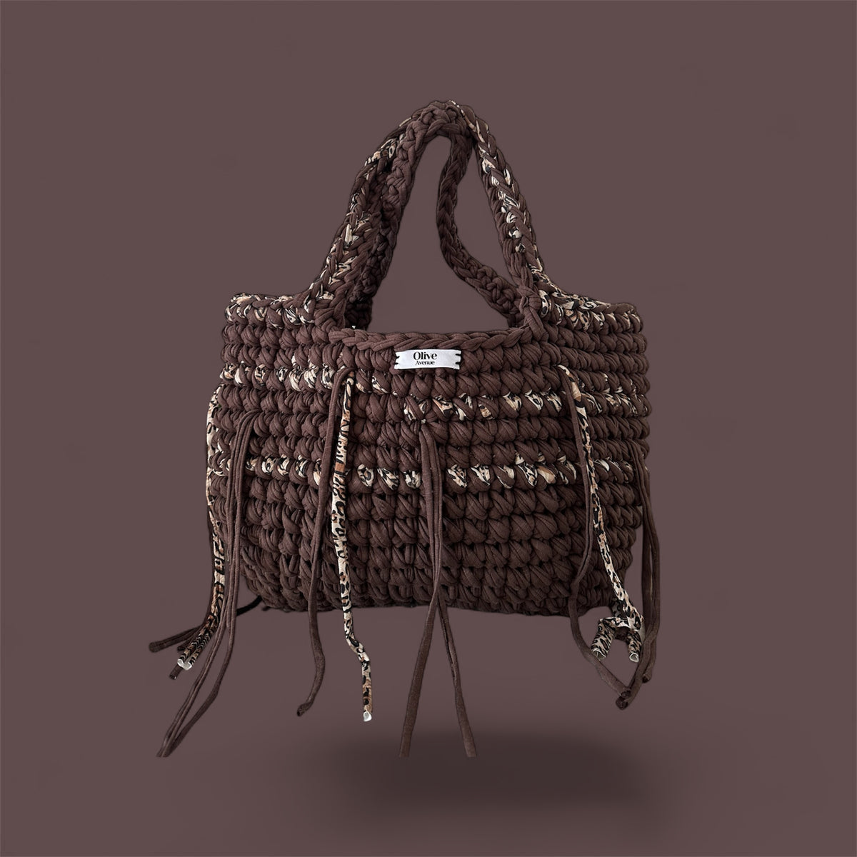 Chocolate brown tote