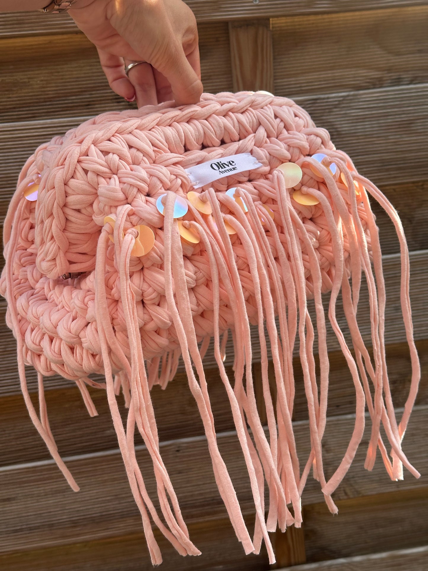 Peachy clutch
