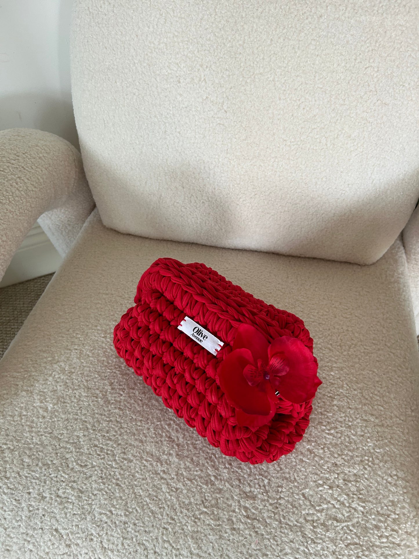 Cherry Red Clutch Bag