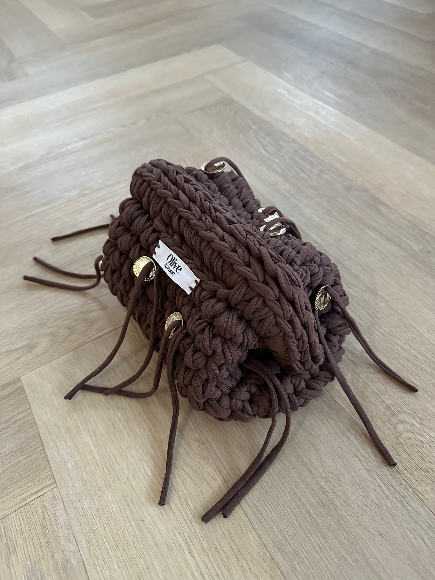 Chocolate Palma Clutch