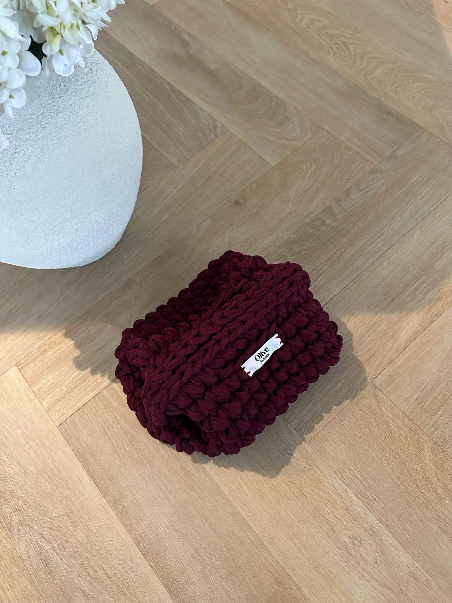 Burgundy Clutch