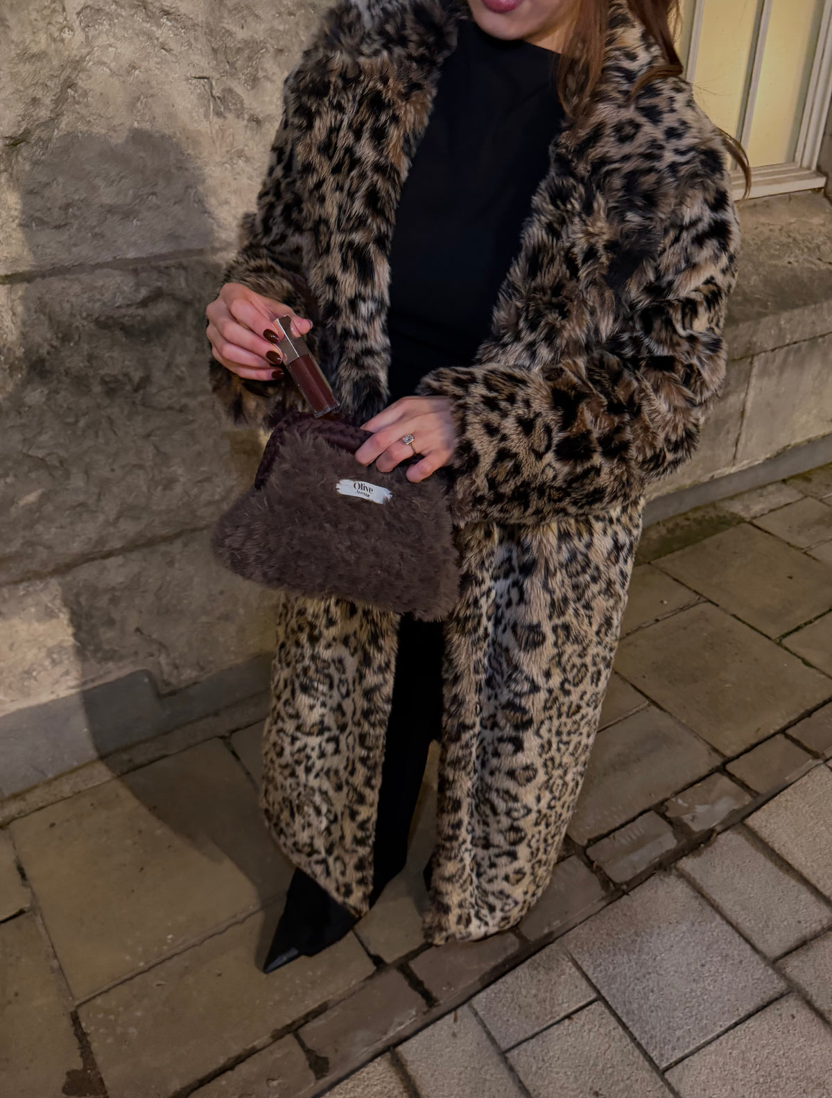 Truffle fur Mini Clutch