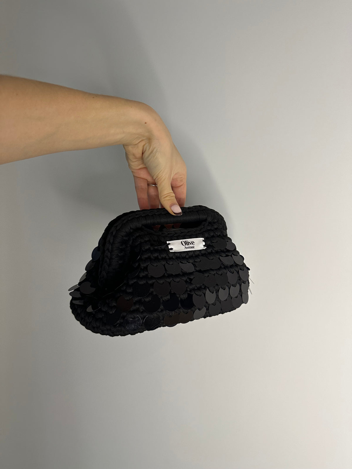 Black sequin Mini Clutch