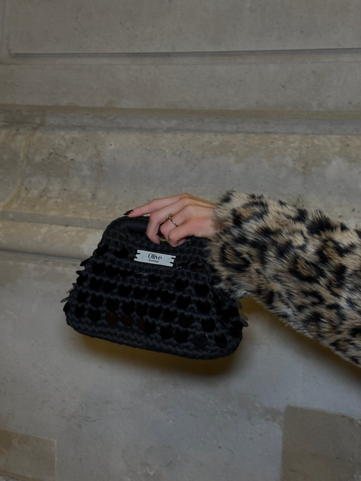 Black sequin Mini Clutch