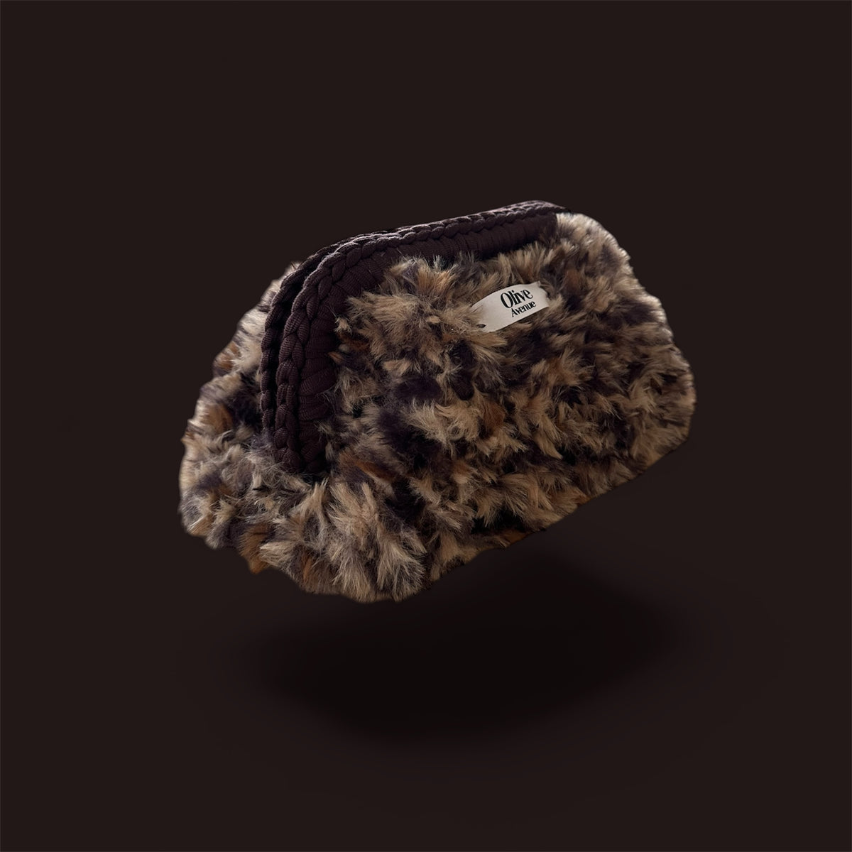 Leopard fur Mini Clutch