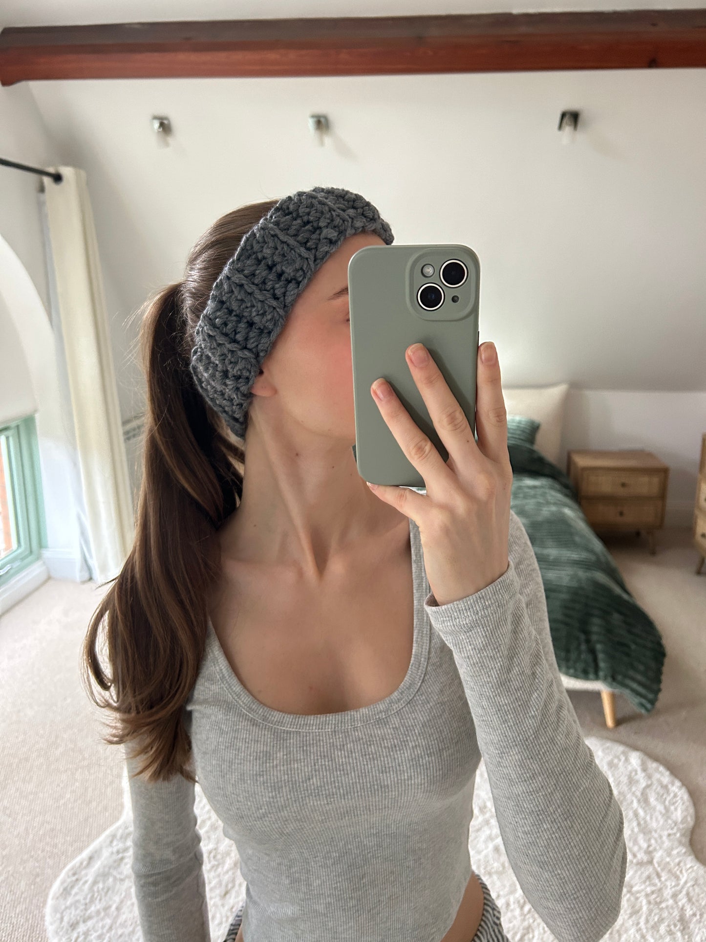 Charcoal Chunky Headband