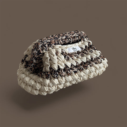 Wild mocha clutch