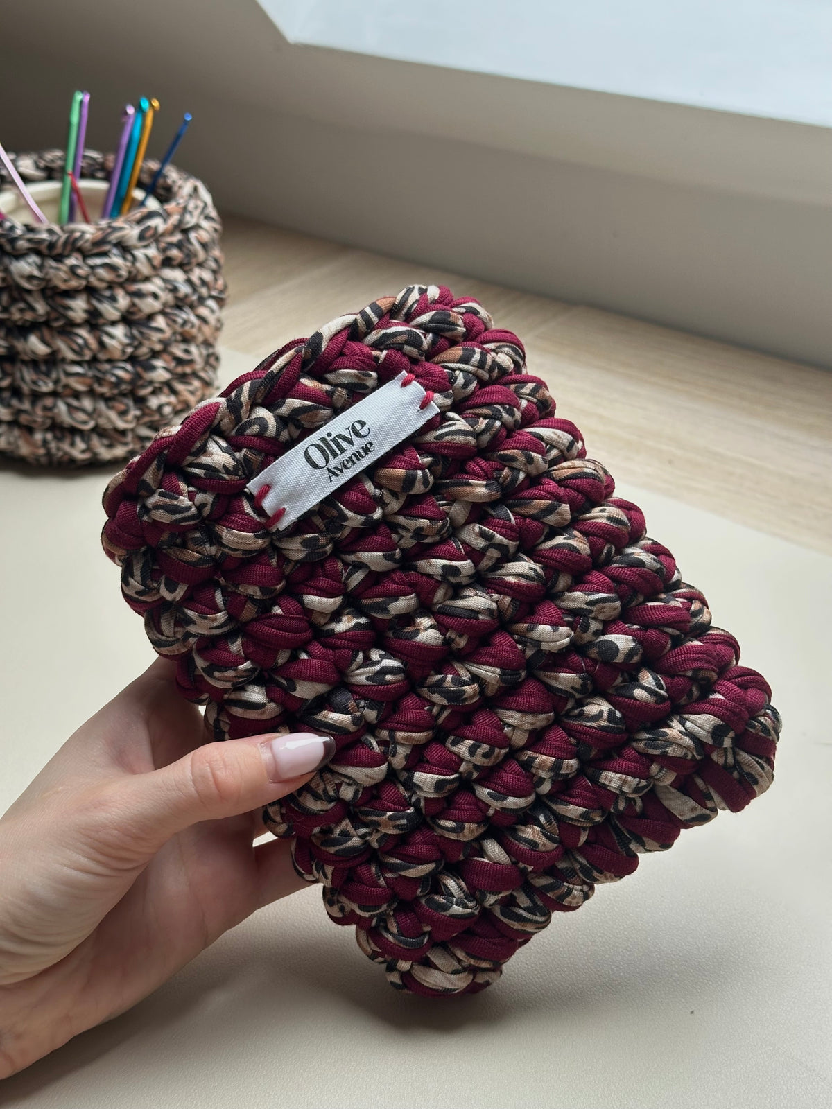 Burgundy leopard kindle sleeve