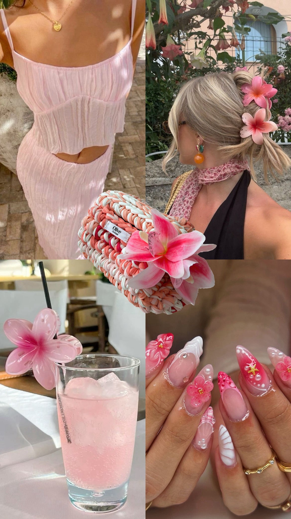 Rosy Clutch Bag