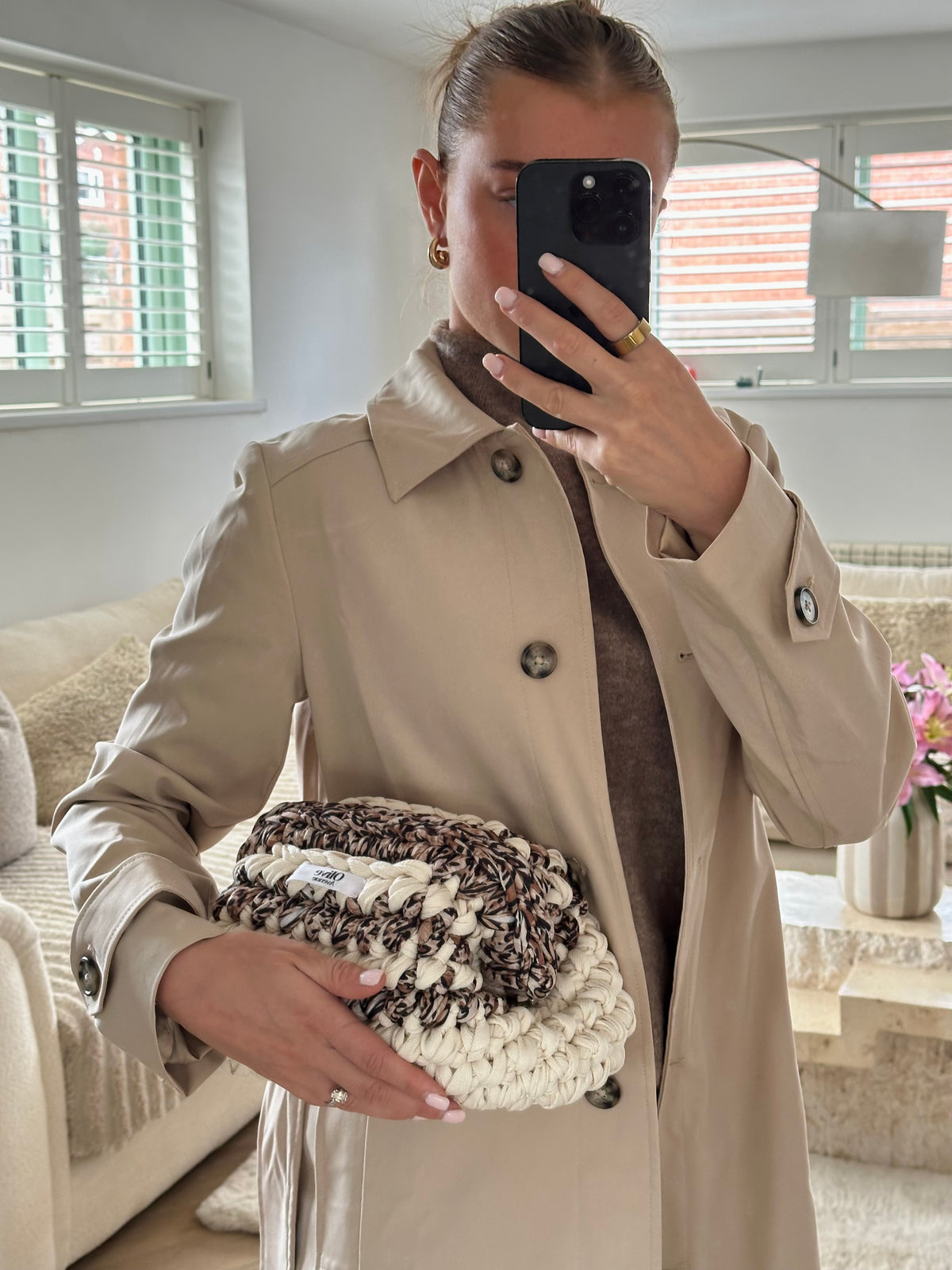 Wild mocha clutch