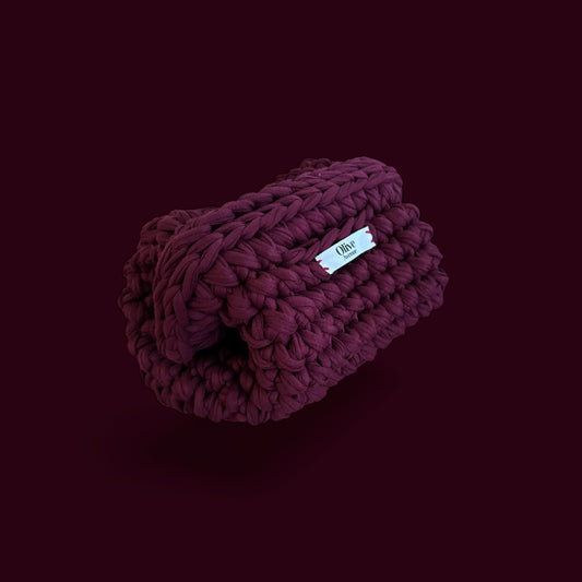 Burgundy Clutch