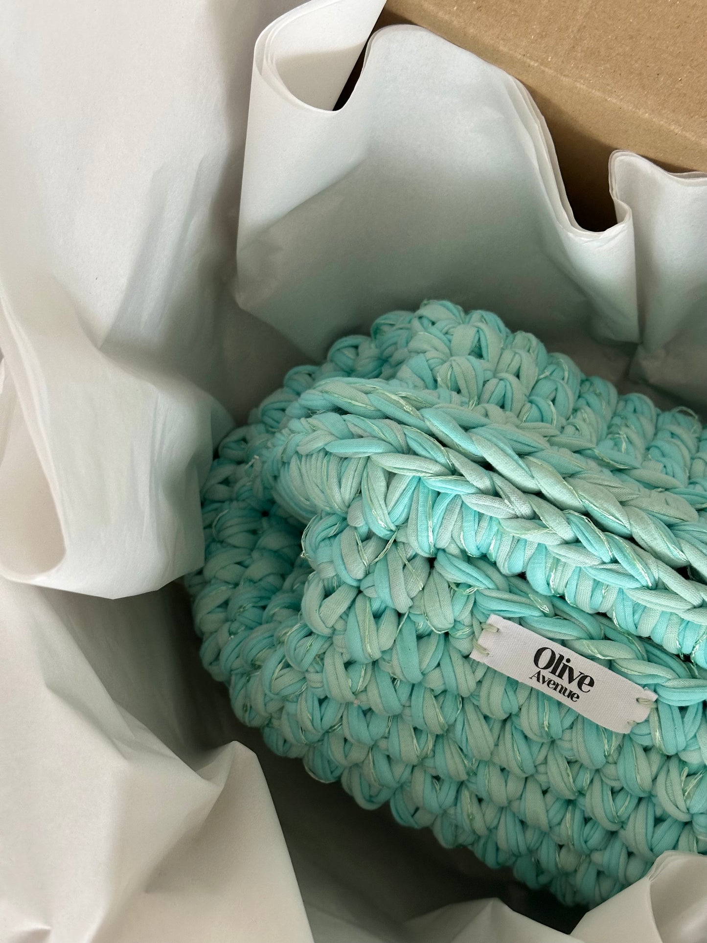 Clutch bag in Aquamarine